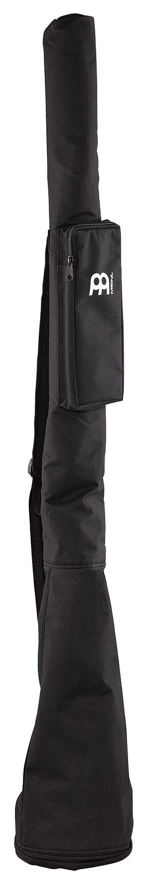 Housse pour didgeridoo professionnel, 147cm, nylon renforcé, sangle rembourrée, pochette extérieure, noir