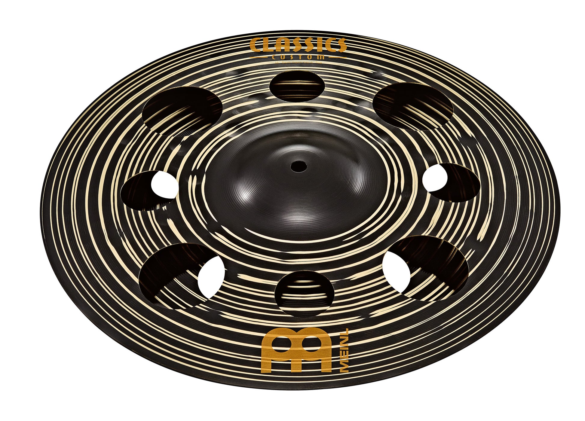 Stack meinl Classic Custom 16" Trash Dark, alliage bronze B10, Finition dark