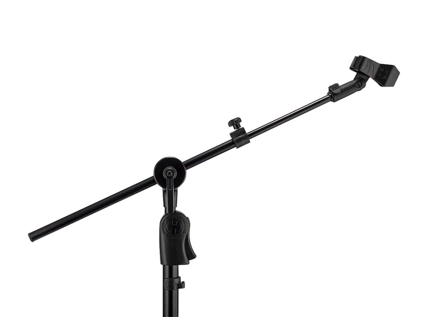 Support perche avec système Hideaway, levier Power Lock, système de réglage de hauteur EZ Grip, pince micro EZ incluse