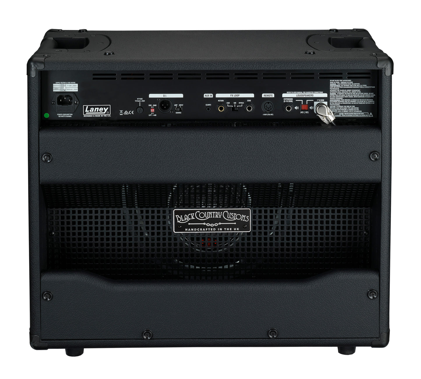 Ampli à lampes 30W (2 x 6L6), fabriqué en Angleterre, 1 x 12" HH Custom, préampli à lampes (4 x ECC83), 3 canaux