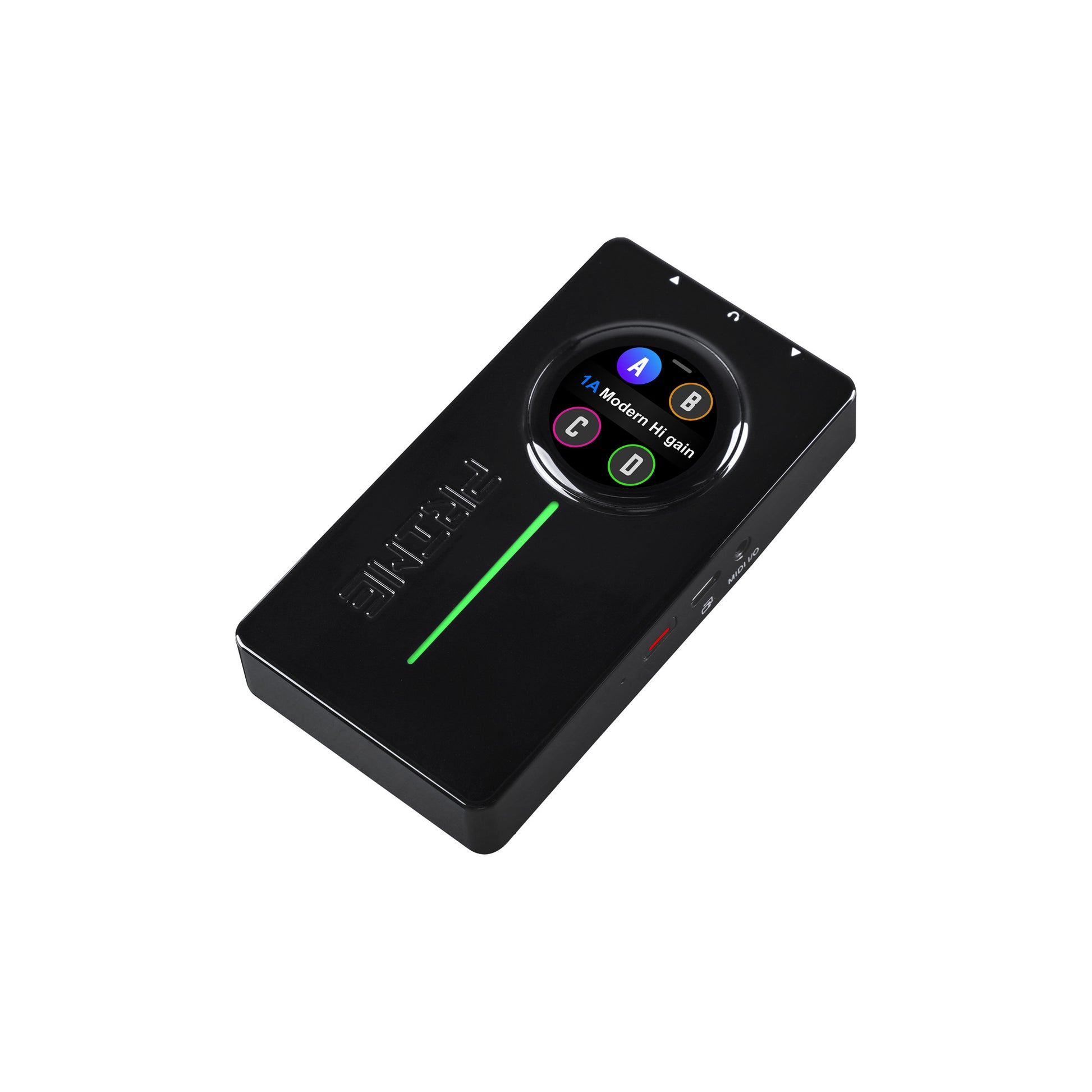 Interface PRIME P2, pour guitare électrique, écran tactile, technologie MNRS de modélisation d'amplis et d'effets, noir