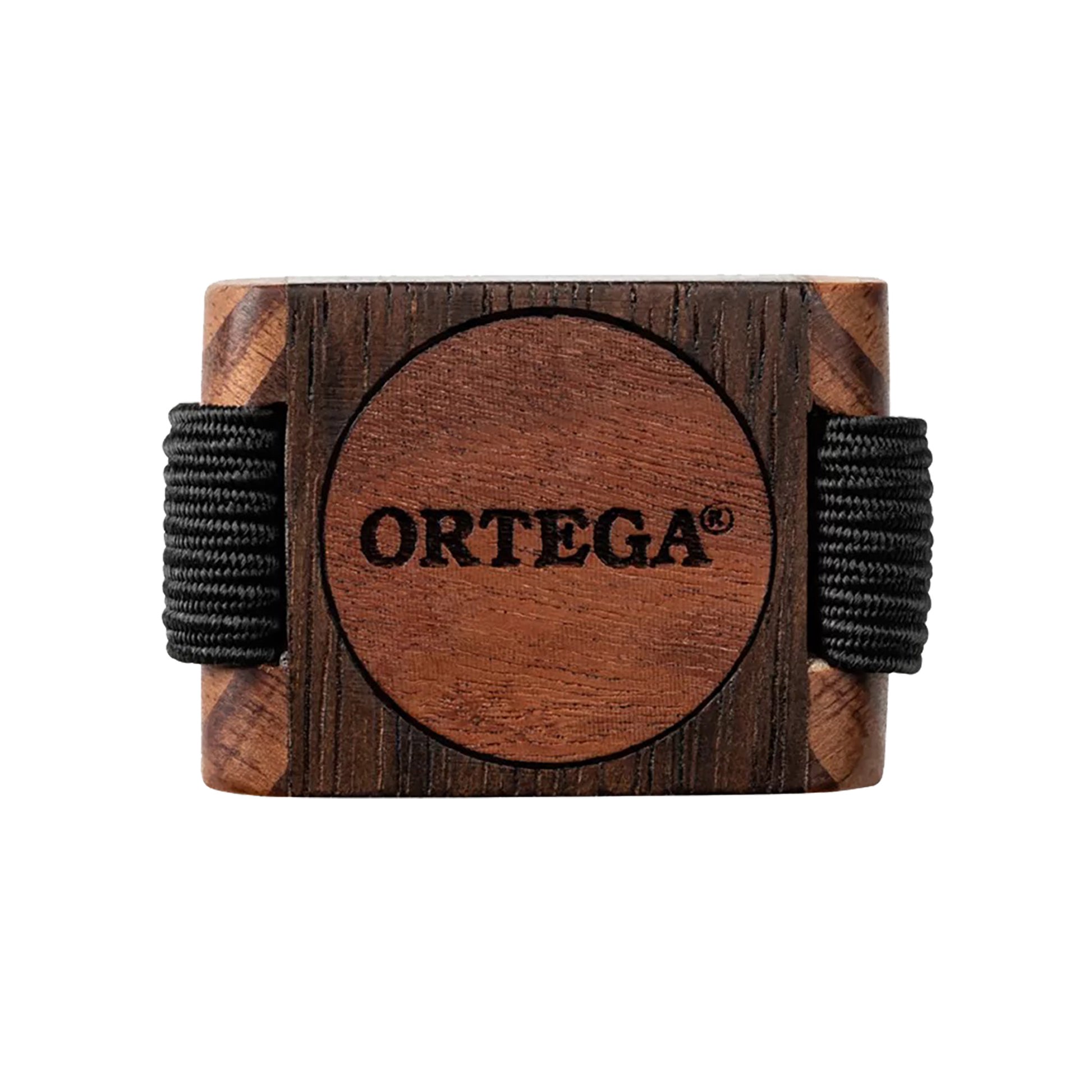 OFSW-S, shaker pour doigt bois Ortega, cassier, cèdre rouge et Tigerwood, petite taille, bande élastique, finition naturelle