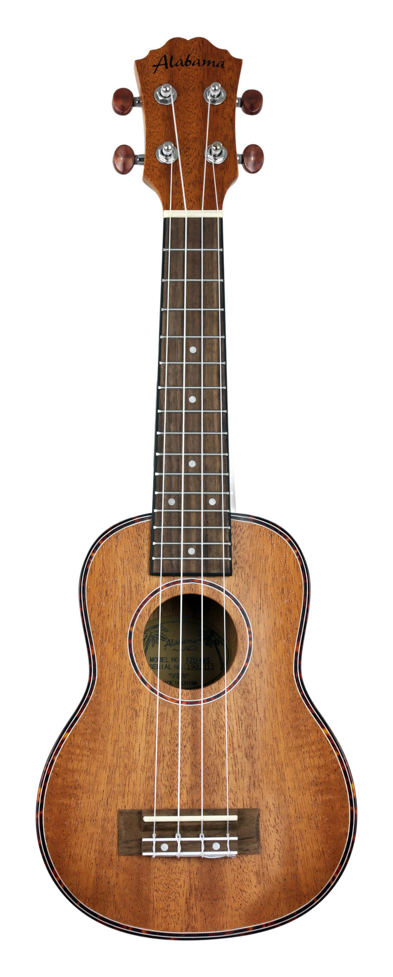 Ukulélé Soprano, table acajou, fond & éclisses acajou, touche & chevalet noyer, cordes Aquila, avec housse, naturel