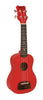 Kohala Soprano Ukulele Tiki Red Satin
