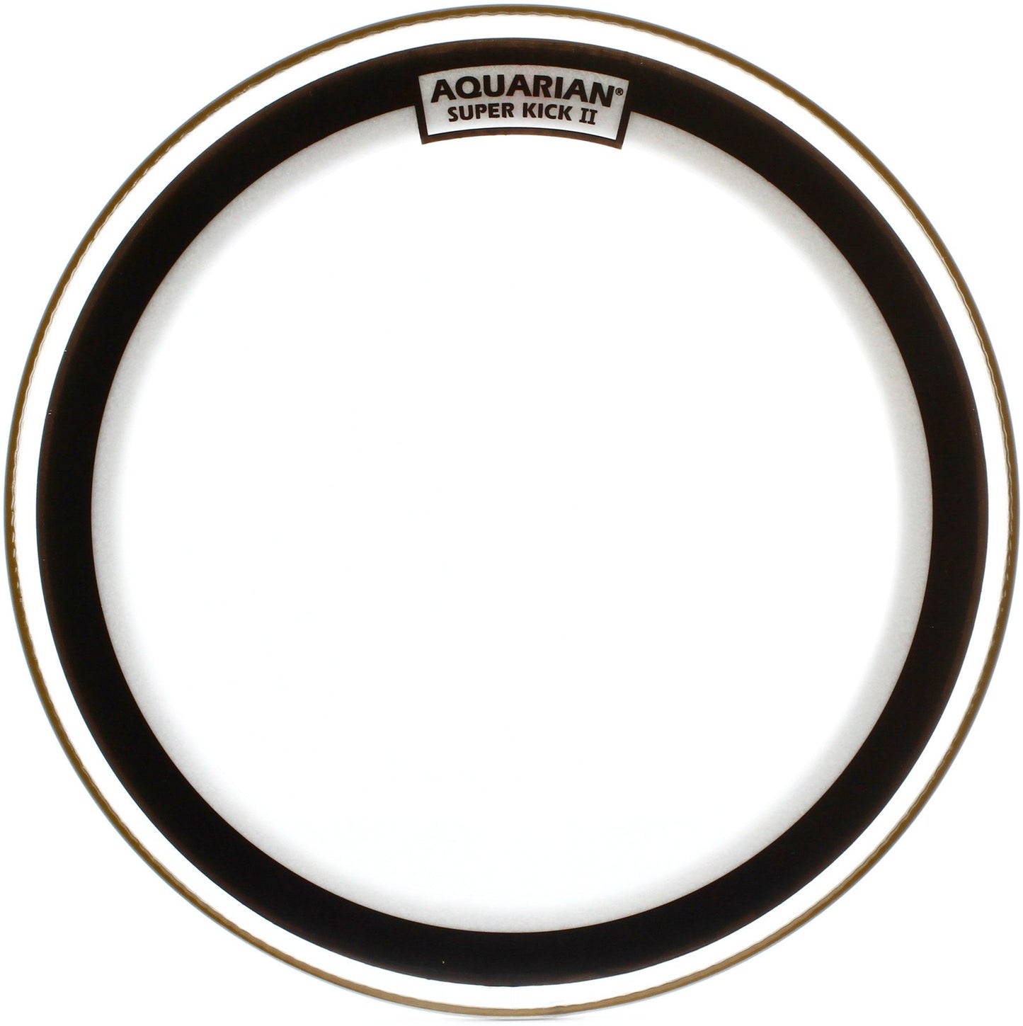 Peau Super-Kick II 28", 2 plis fins (0.18mm), atténuateur flottant, transparente