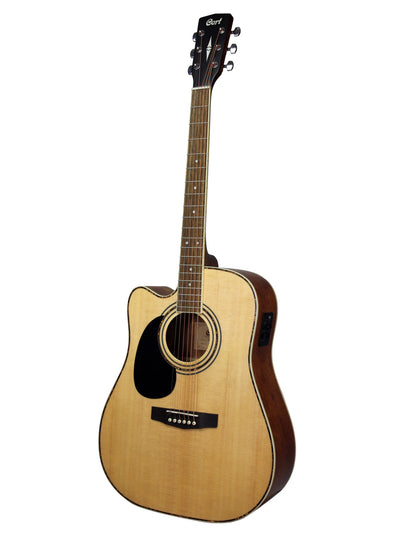 AD880CE, table épicéa, fond & éclisses acajou, touche & chevalet merbau, EQ Cort CE304T, naturel satiné, modèle gaucher