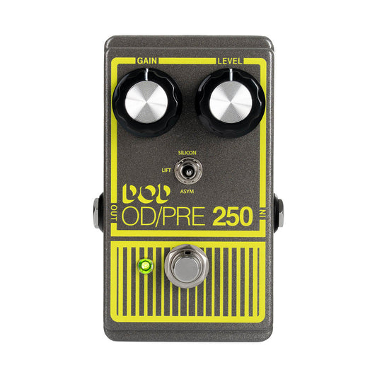 Pédale DOD-250-X, Overdrive avec 3 modes de distorsion, True Bypass, gris