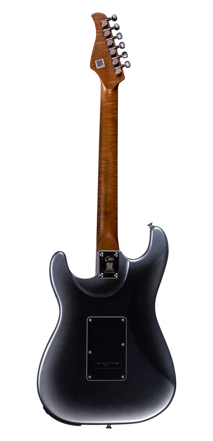 GTRS P800, corps aulne, manche érable flammé torréfié, touche palissandre, micros et processeur GTRS, dark silver