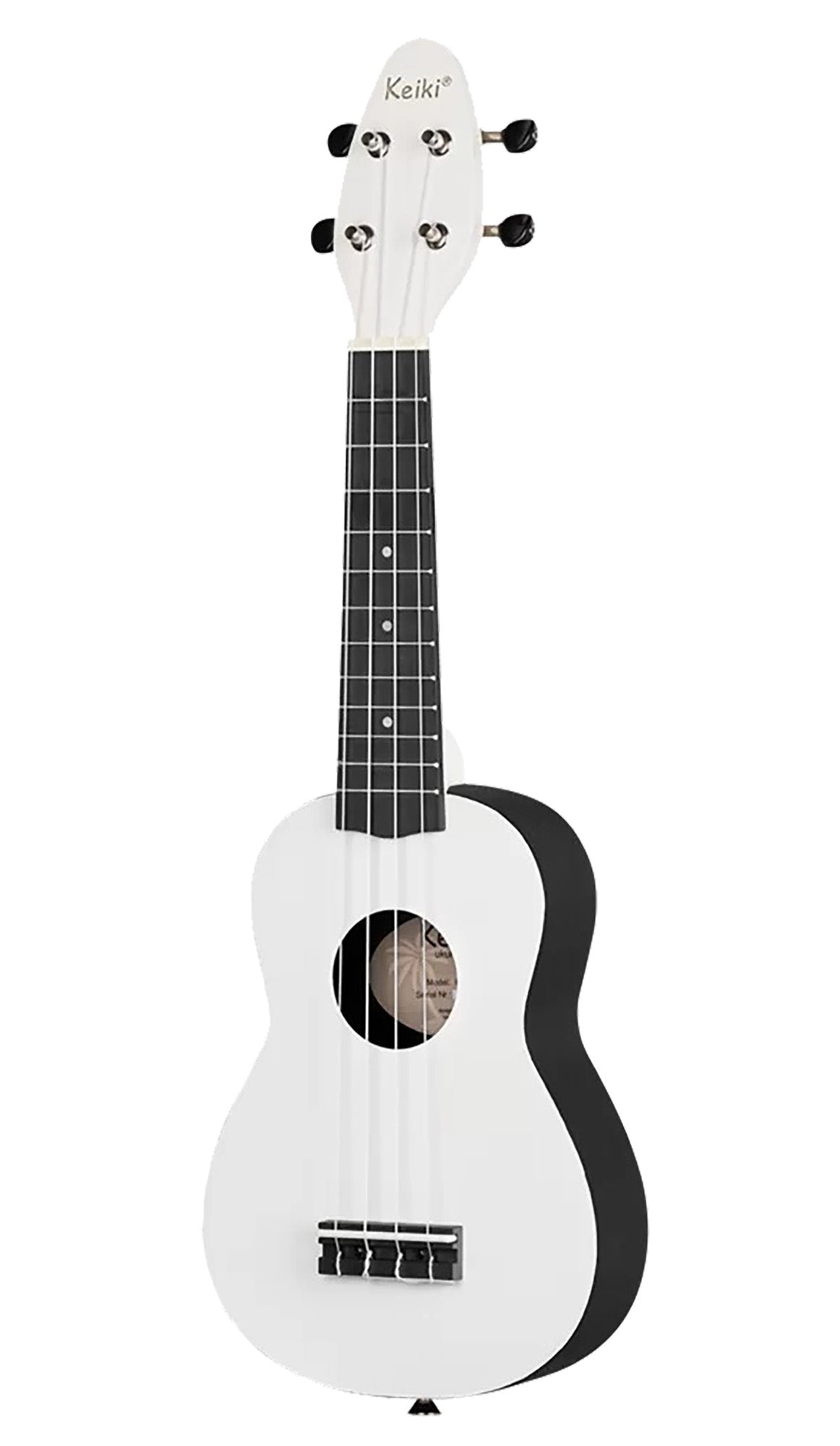 K2-SCL, pack ukulélé Soprano, table agathis, corps ABS galbé, manche okoumé, 12 frettes, accessoires, silent clouds satiné