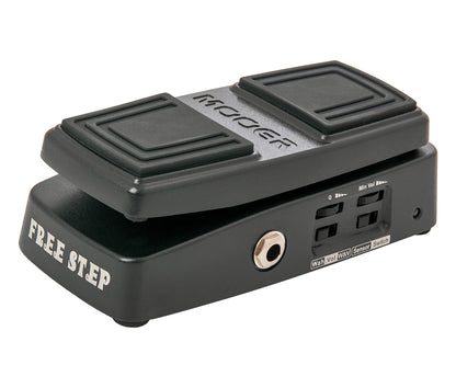 Pédale FREE STEP, wah-wah et volume 3 modes (Wah/Vol/Wah&Vol), 2 types d'activation, boîtier métal, true bypass, noir