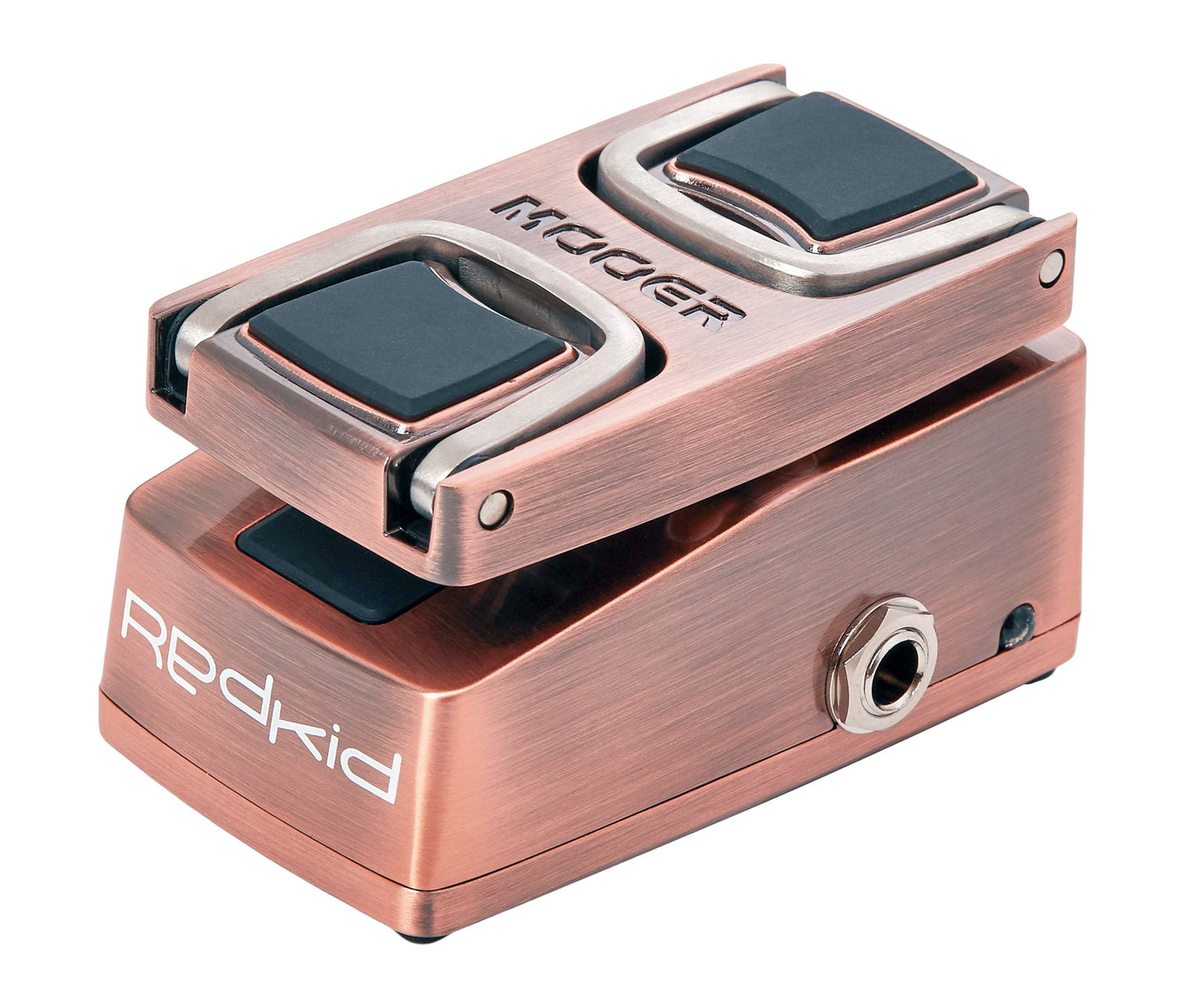 Pédale REDKID, talk wah numérique 2 modes, supports repliables, boîtier métal, true bypass, bronze
