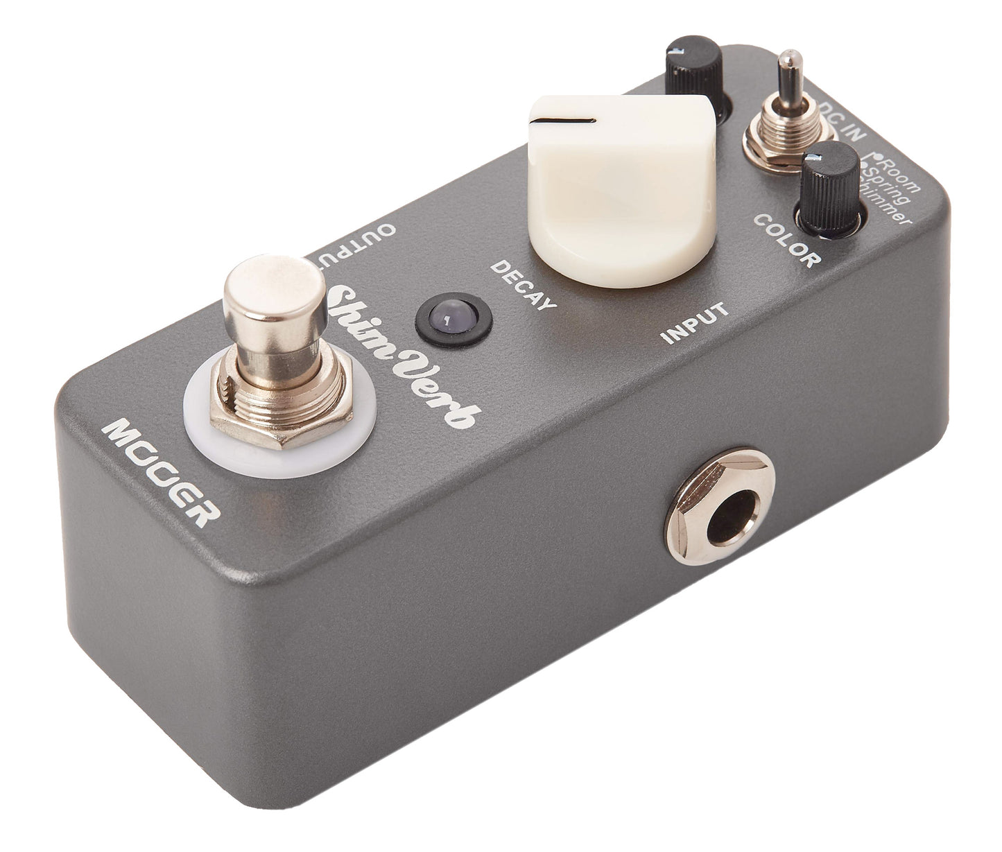 Pédale SHIMVERB, réverb numérique 3 modes (Room, Spring, Shimmer), boîtier métal, true bypass, gris