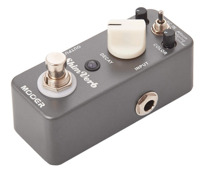 Pédale SHIMVERB, réverb numérique 3 modes (Room, Spring, Shimmer), boîtier métal, true bypass, gris