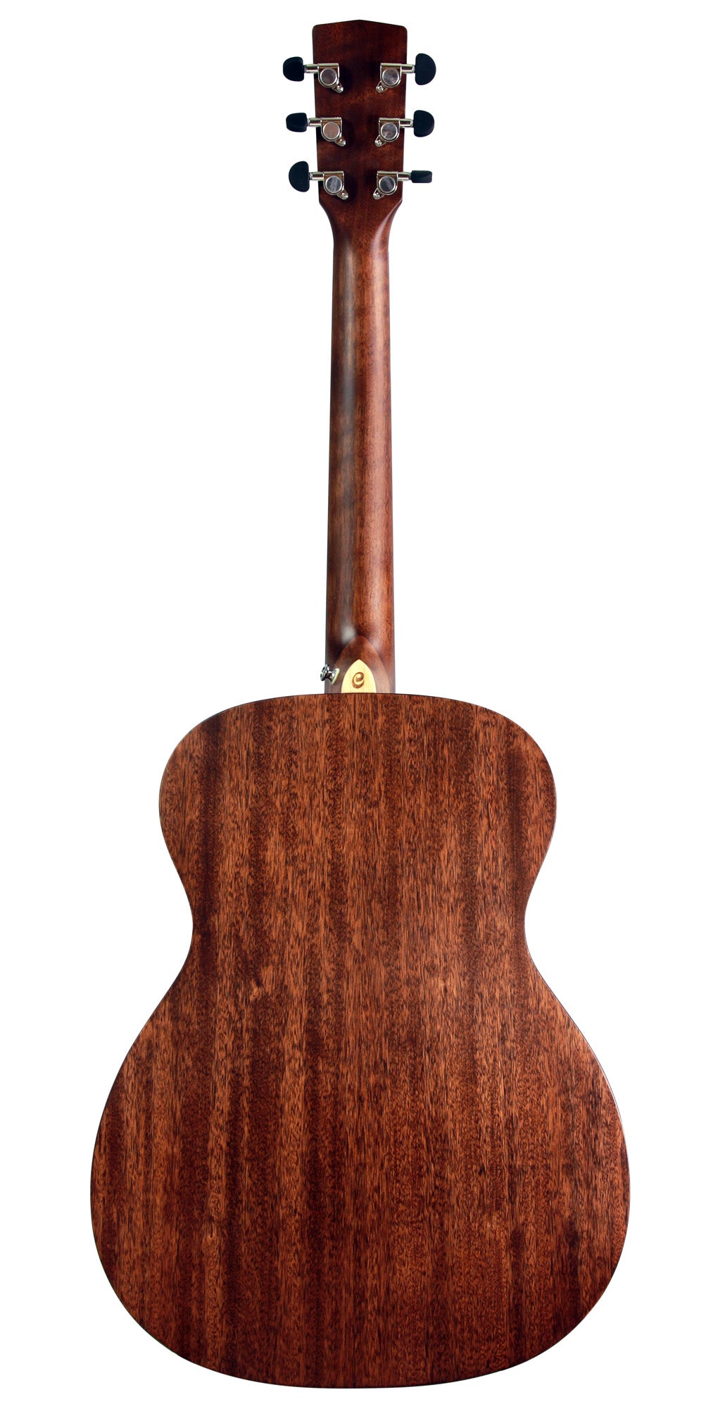 L450O, forme Orchestra Model, table acajou massif, fond acajou massif, éclisses acajou, sillet de tête 45 mm, naturel satiné