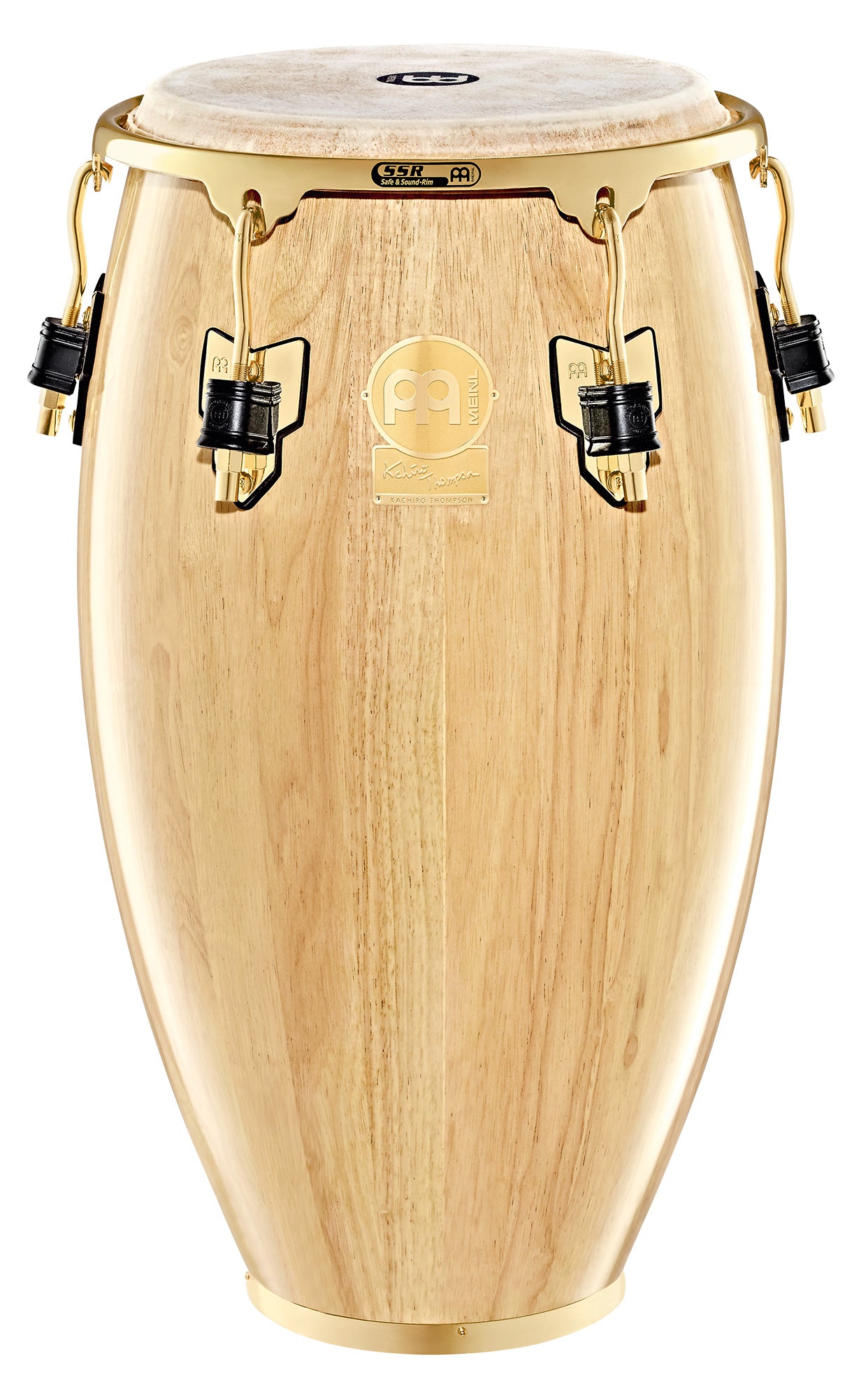Tumba Meinl Kachiro 12" naturel-Siam oak, 76,2 cm, peau mule sélectionnée main, accastillage doré