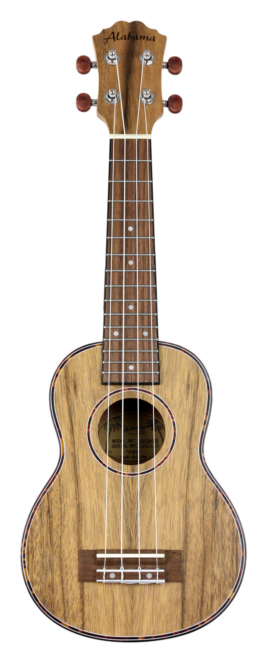 Ukulélé Soprano, table dao, fond & éclisses dao, touche & chevalet noyer, cordes Aquila, avec housse, naturel