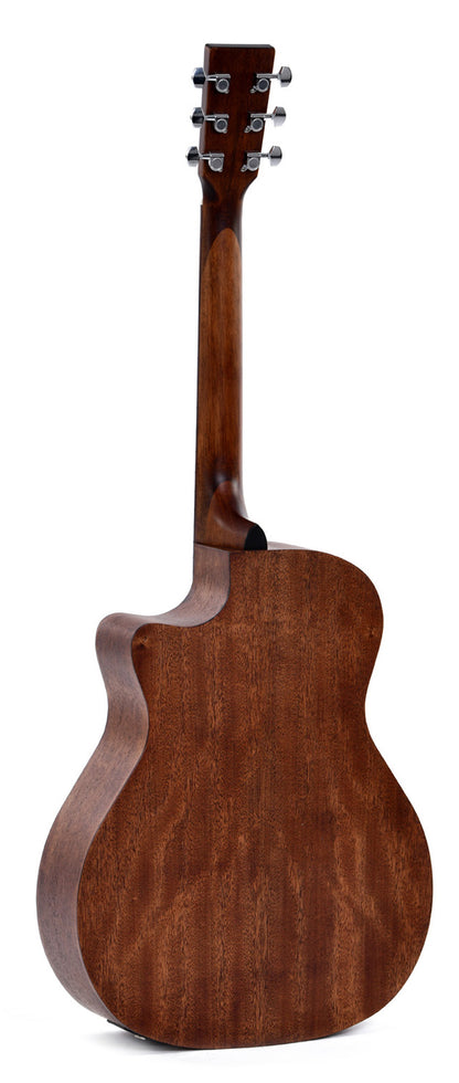 Modèle GC-10E, Grand OM pan coupé, table épicéa Sitka, fond & éclisses acajou, manche acajou, EQ Sigma, naturel satiné