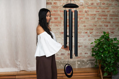 CHIMES SONIC ENERGY AGATE 50", NOIR