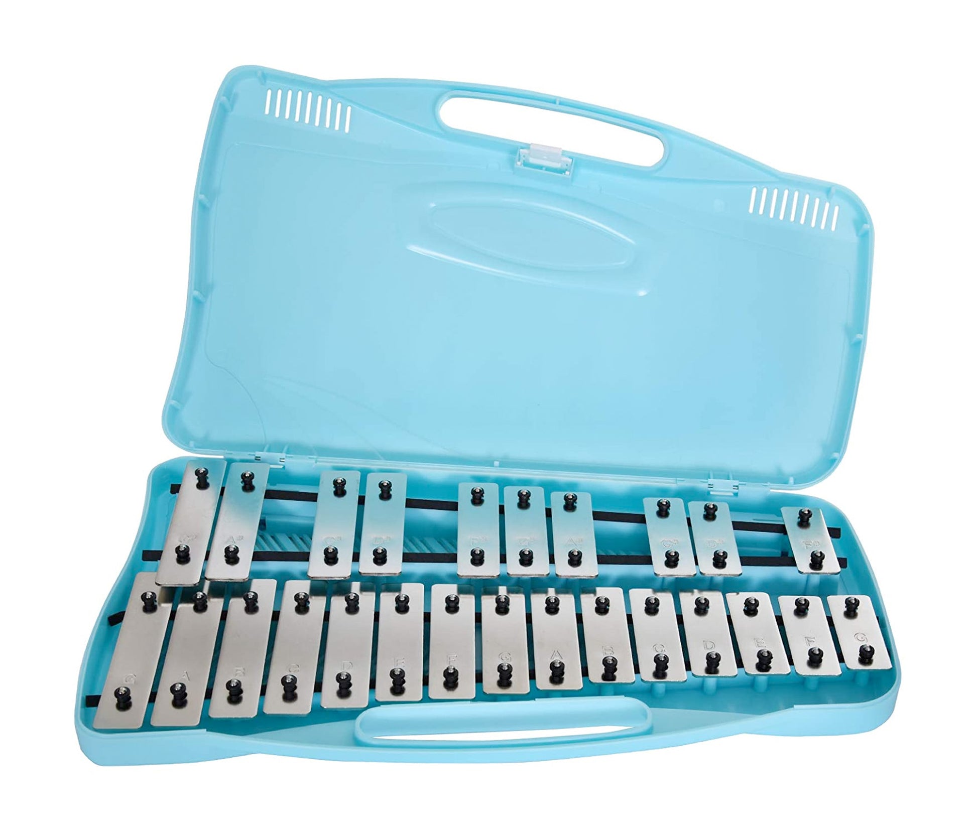 Chromatique, 25 notes, du Sol au Sol, étui bleu livré avec une paire de mailloches