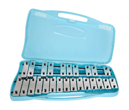 Chromatique, 25 notes, du Sol au Sol, étui bleu livré avec une paire de mailloches