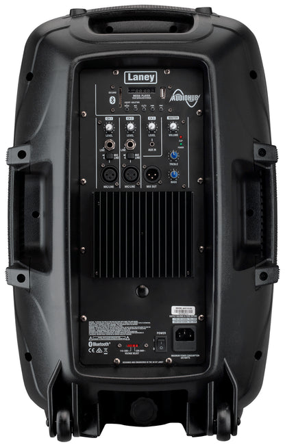 Enceinte polyvalente AH112-G2, 800W, HP 12" + compression 1", 3 canaux, lecteur média SD/USB/BLUETOOTH, 12 kg, noir