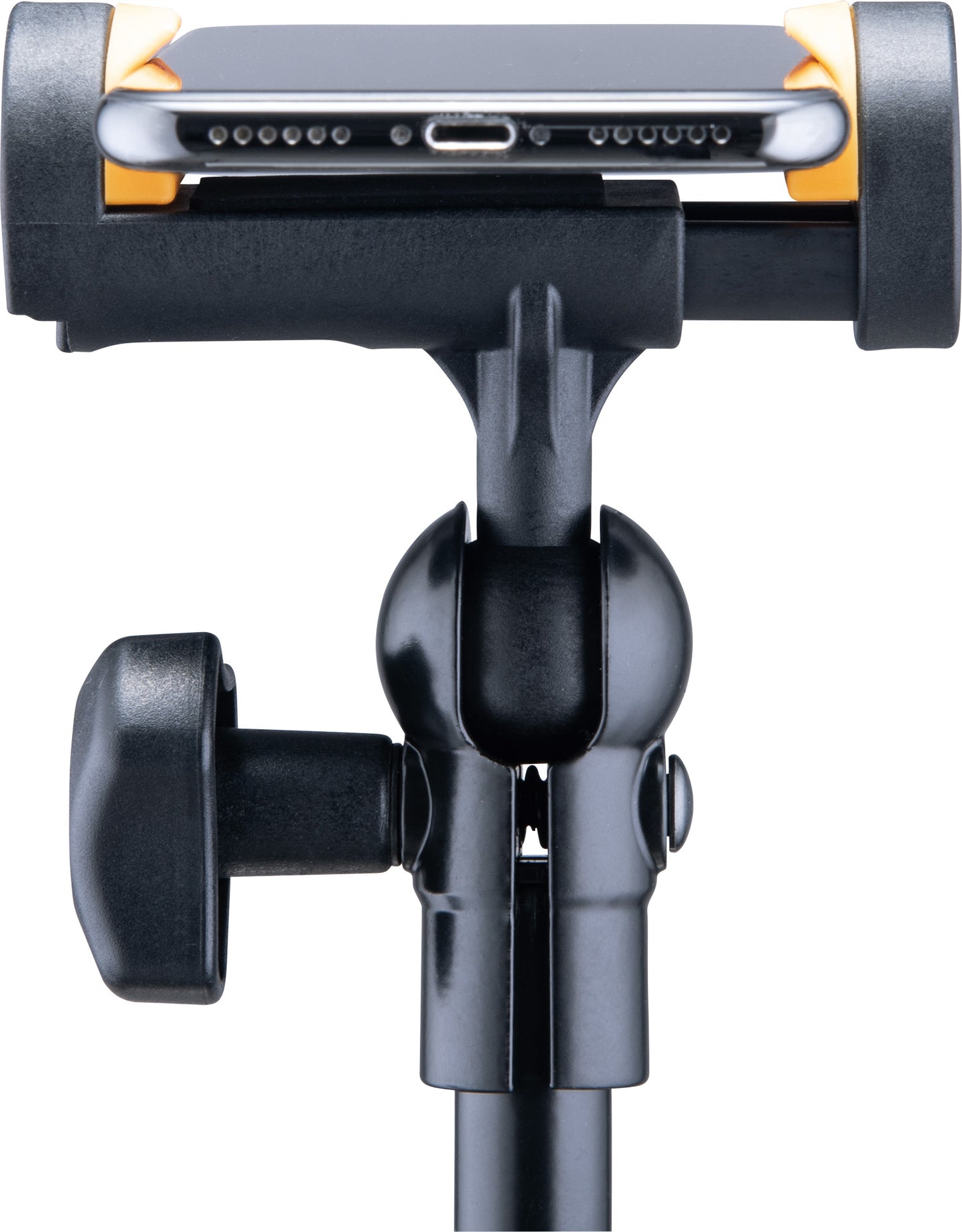 Support pour smartphone 4.7" à 6.9", attache pour table et pieds ronds ou carrés jusqu'à 3 cm d'épaisseur, noir