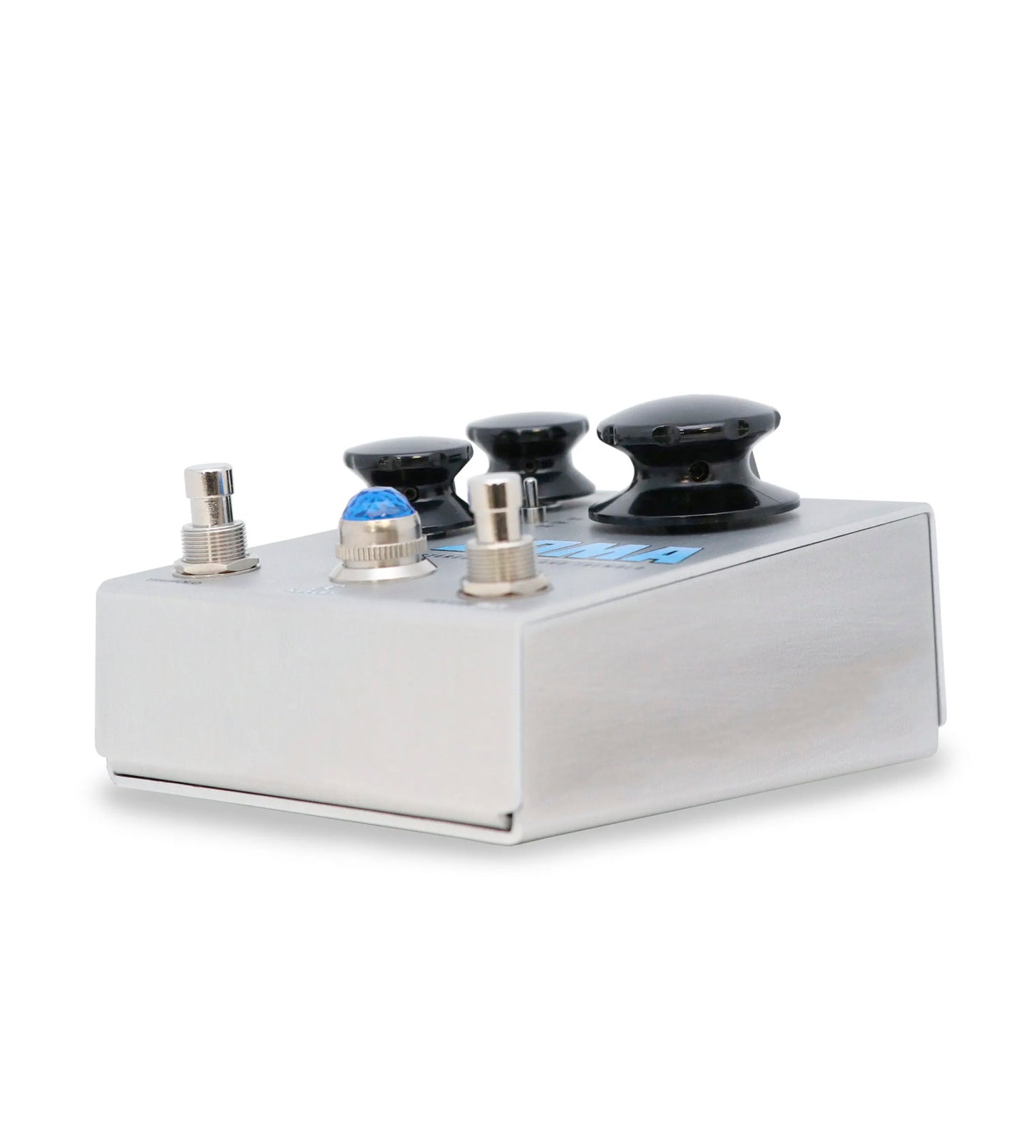 Pédale ZOMA, réverbération et trémolo stéréo, 3 modes, ordre d'effet commutable, boîtier métal, gris