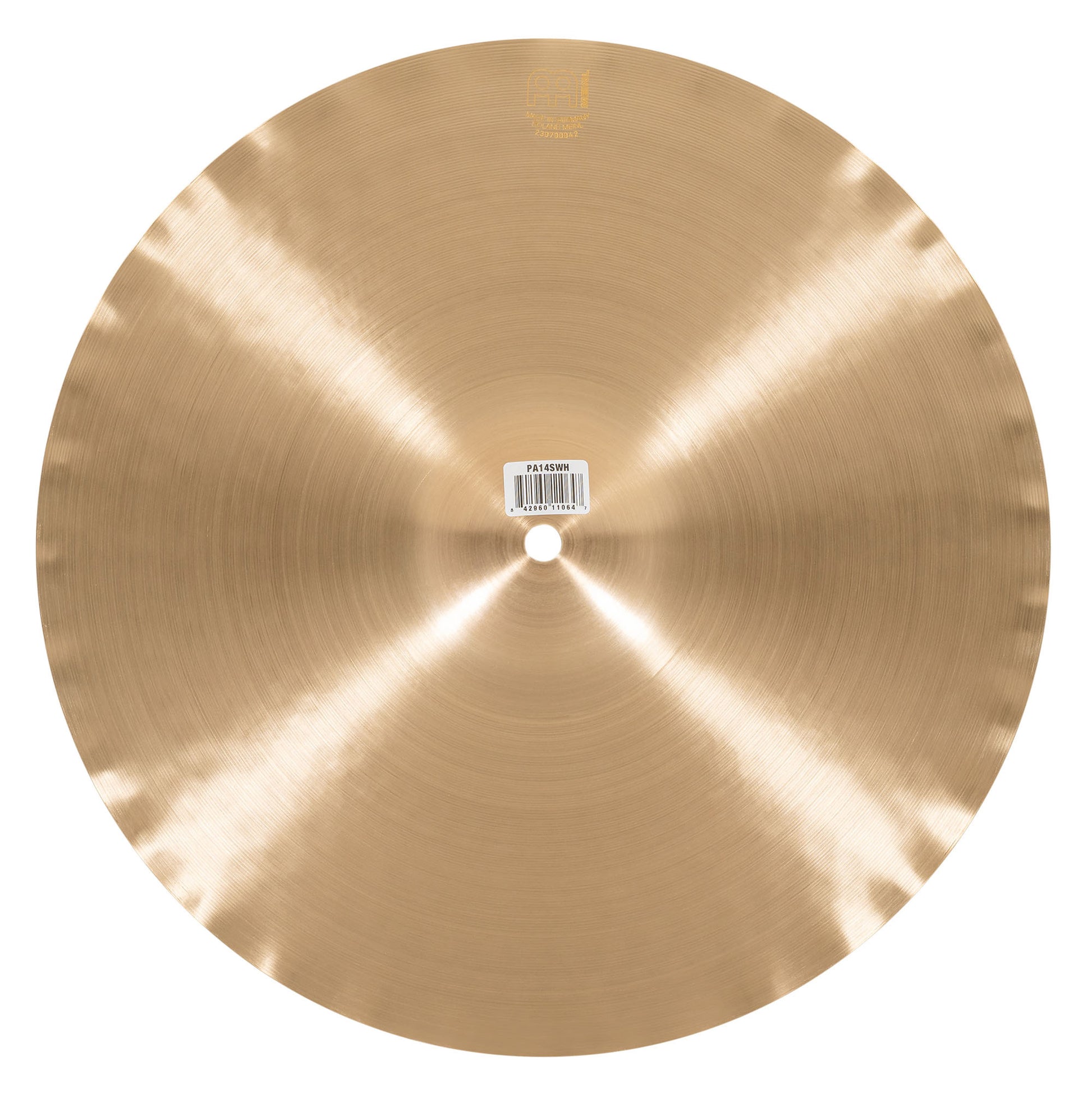 Hithat 14" Soundwave Meinl Pure Alloy fini Traditional martelé