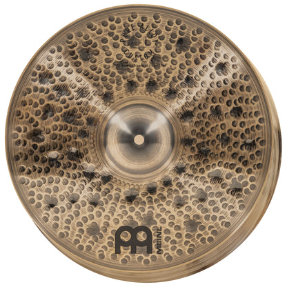 Hithat 15" Extra thin hammered Meinl Pure Alloy Custom fini smoked-bronze, brilliant