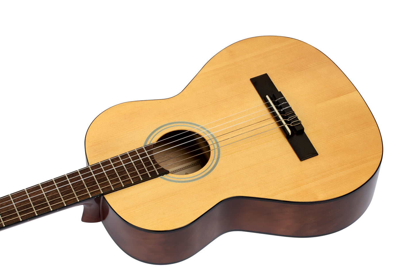 RST5-3/4, table épicéa, fond & éclisses catalpa, touche & chevalet sonokeling, sillet 45 mm, diapason 590 mm, naturel brillant