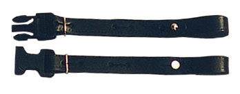 Fixe courroie dos, cuir noir, à clipser