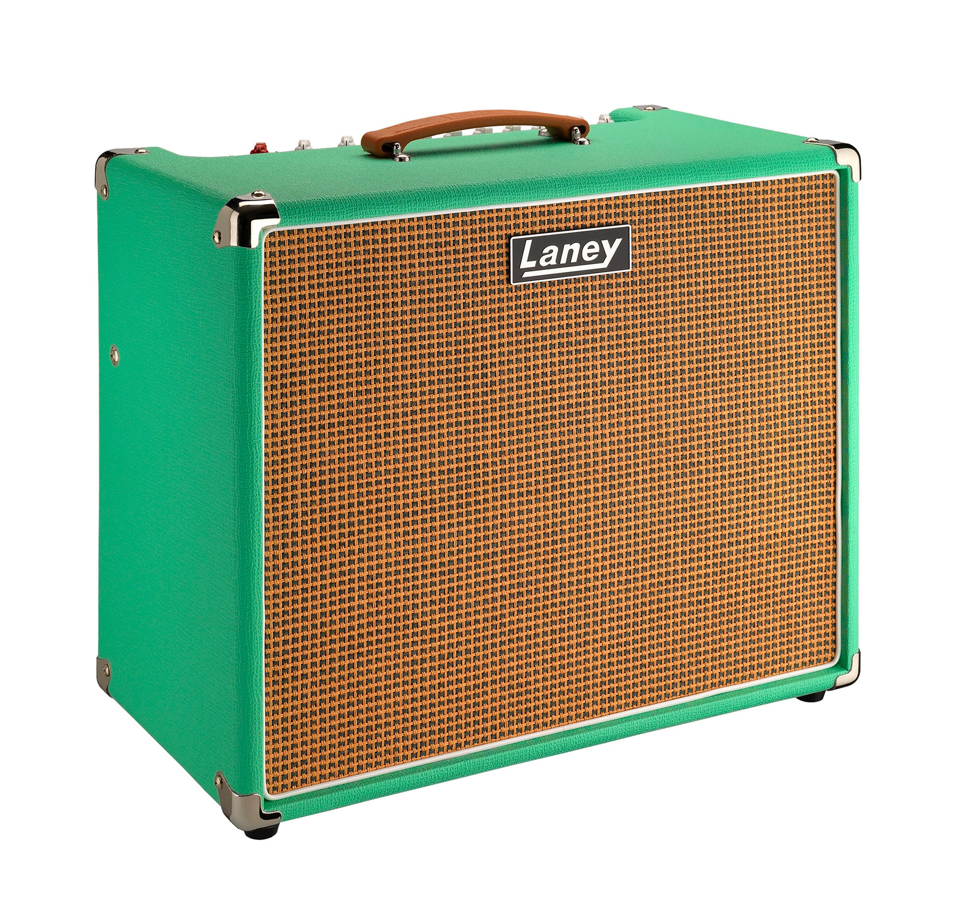 Ampli guitare électrique 60W, 1x HP 12" HH, 2 canaux, EQ 3 bandes, réverb, tremolo, chorus, boucle d'effet, sea foam green