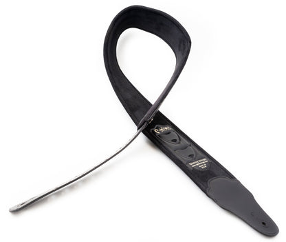 Courroie modèle B-BOND 80, extérieur synthétique, largeur 8 cm, longueur 95 à 150 cm, porte-médiators intégré, noir