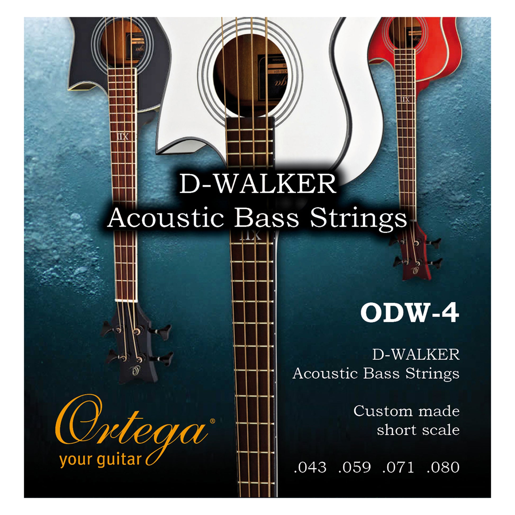 Jeu de 4 cordes pour basse D-WALKER