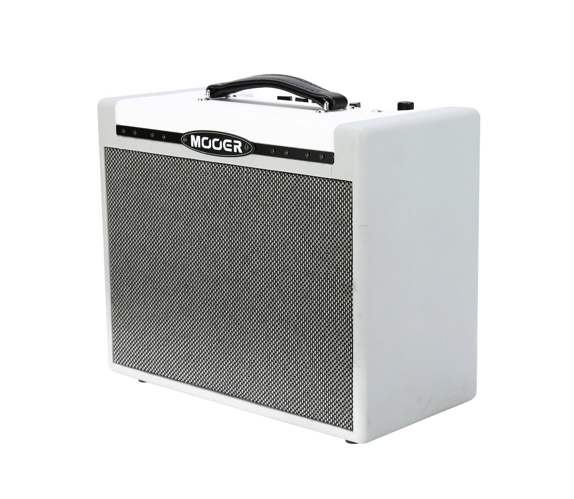 Ampli SD30, 30W, HP 8", 25 modélisations d'amplis, ampli de puissance Class A/B, 28 pédales d'effet intégrées, blanc