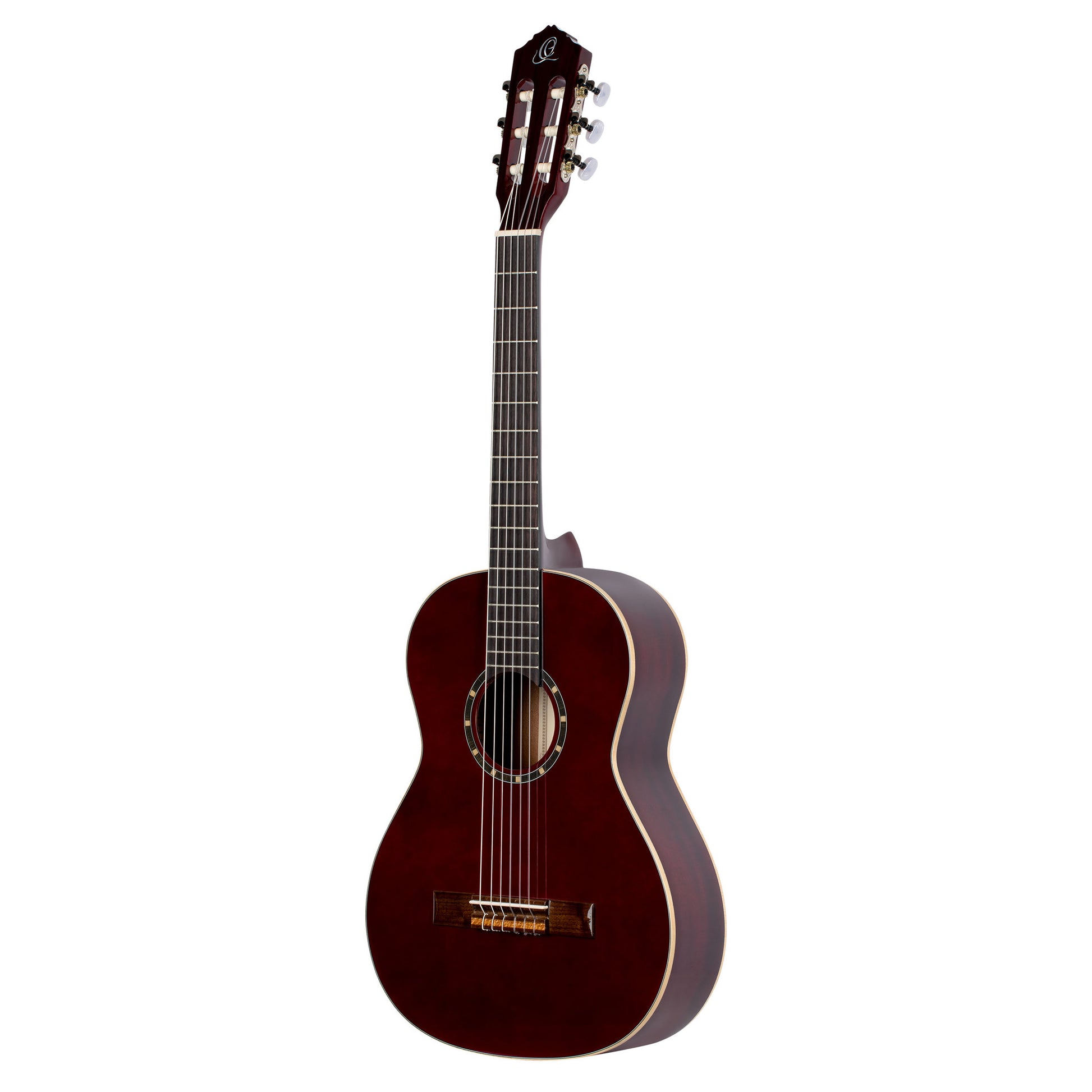 R121-3/4, table épicéa, fond & éclisses acajou, manche acajou (sillet 45 mm), housse, bordeaux brillant