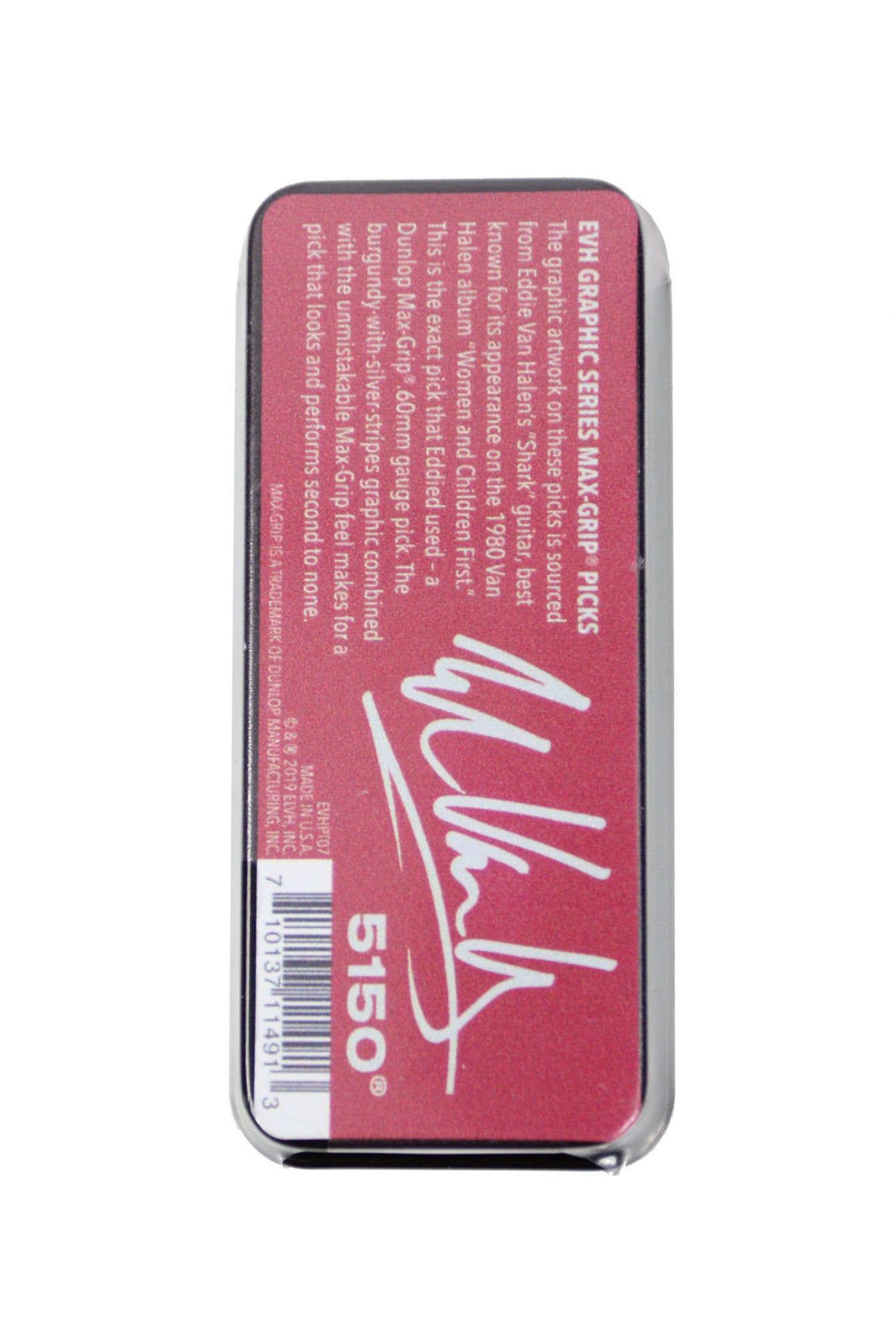 Boite de 6 médiators Eddie Van Halen Shark 0.60 mm