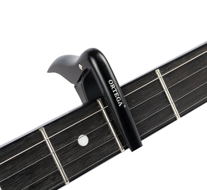 Capodastre pour ukulélé et banjo, noir satiné