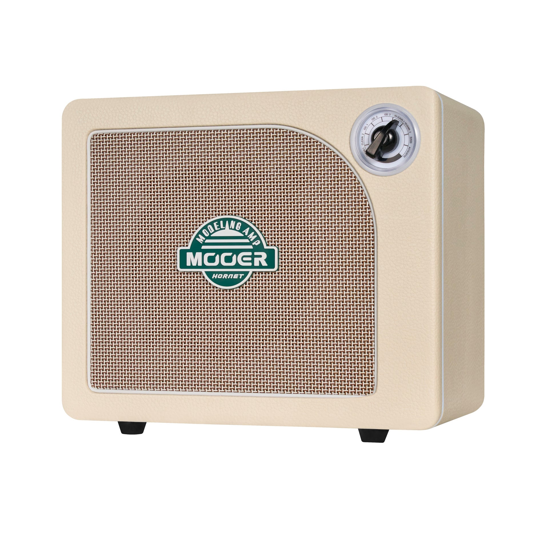 Ampli HORNET WHITE LI, 15W, HP 6.5", 9 modélisations d'amplis haute-qualité, effets Modulation/Délai/Réverb, batterie, blanc