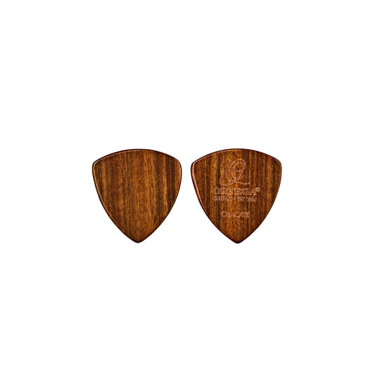 Set de 2 médiators en bois de chacate, triangle XL, épaisseur 2.0 mm
