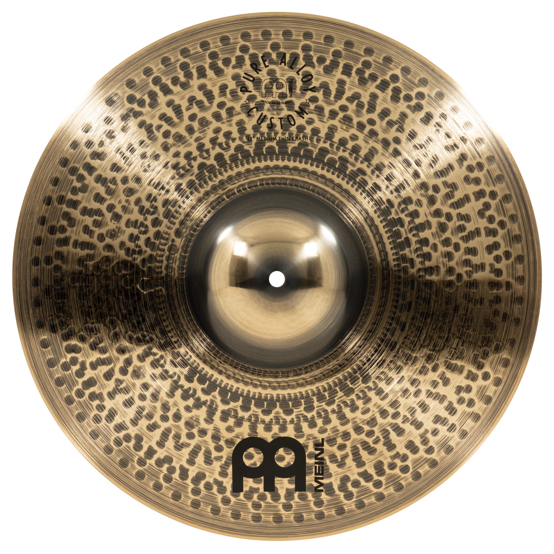 CRASH MEINL PURE ALLOY CUSTOM 18", medium thin, alliage Pure Alloy Custom