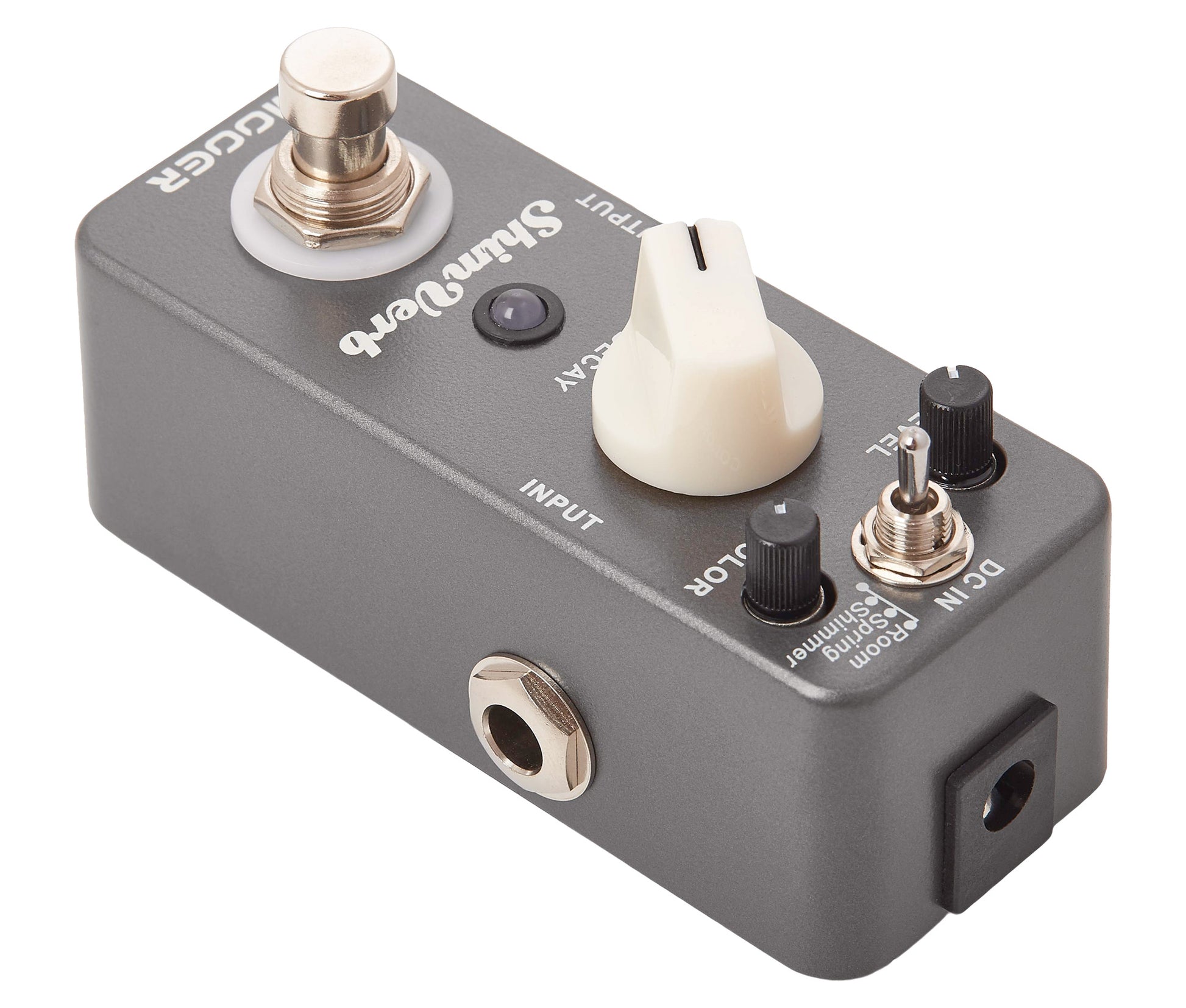 Pédale SHIMVERB, réverb numérique 3 modes (Room, Spring, Shimmer), boîtier métal, true bypass, gris