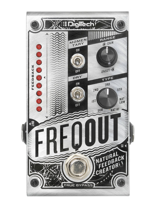 Pédale FREQOUT, créateur de feedback naturel pour guitare électrique, 7 types de larsens harmoniques, métal