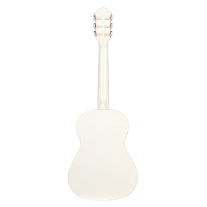 R121-1/2, table épicéa, fond & éclisses acajou, manche acajou (sillet 43.5 mm), housse, blanc brillant