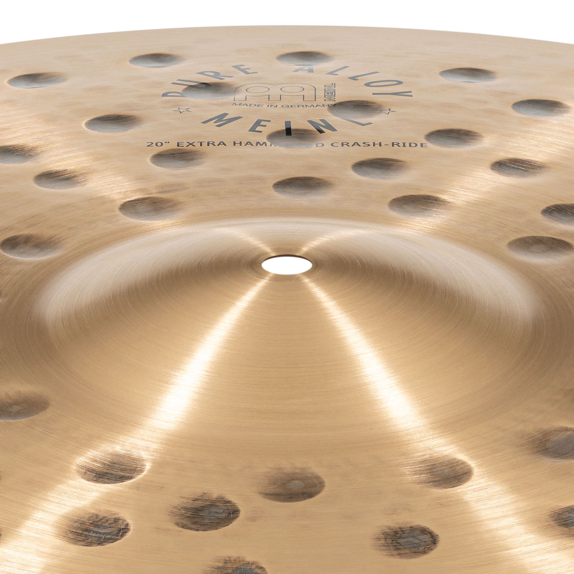 Crash Ride 20" Extra Hammered Meinl Pure Alloy fini traditional martelé