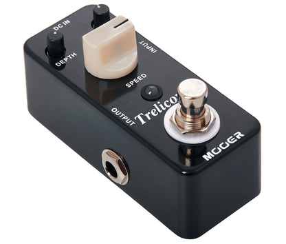 Pédale TRELICOPTER, trémolo optique classique, boîtier métal, true bypass, noir