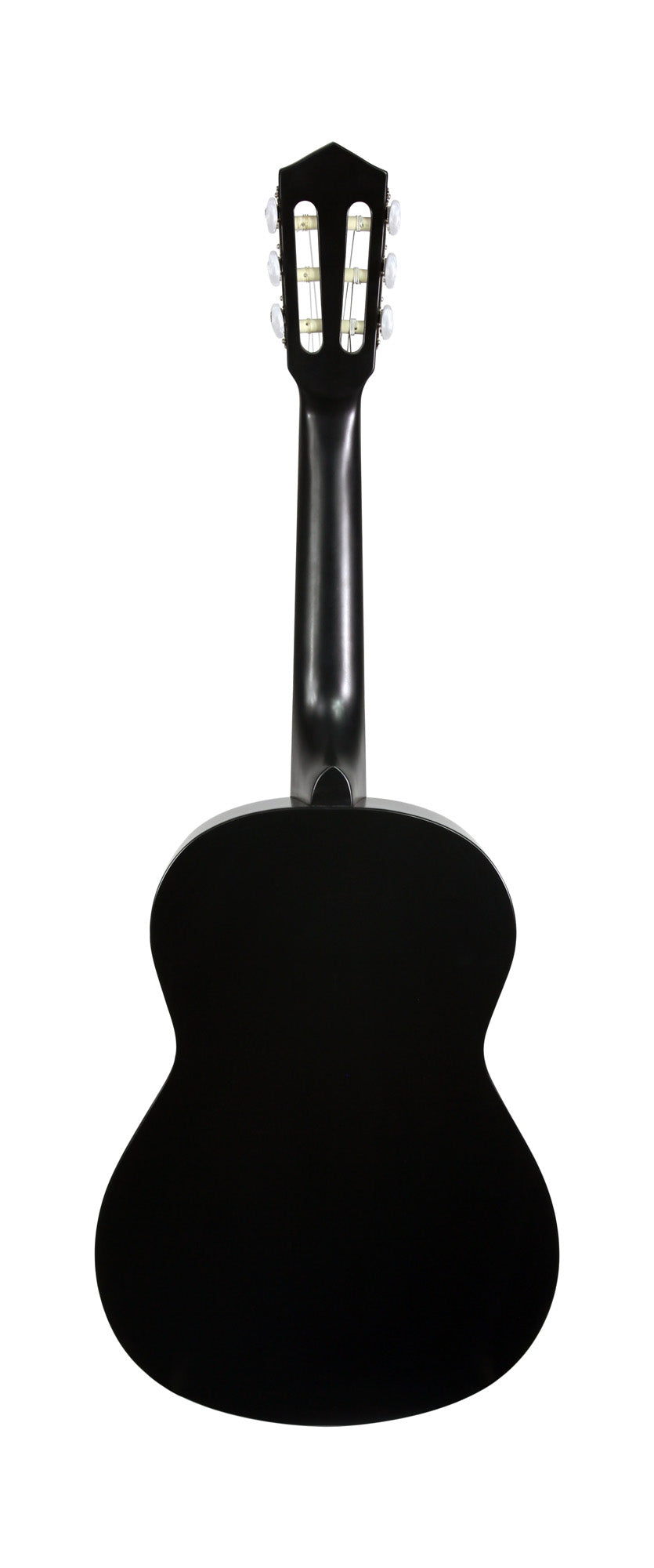 Guitare classique 3/4, table épicéa, fond & éclisses acajou, manche acajou, sillet 45 mm, cordes Bosset, noir satiné