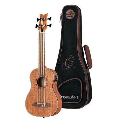 LIZZY, EQ MagusUkebass, table acajou, fond & éclisses acajou, manche acajou (45 mm au sillet), 15 frettes, housse, gaucher