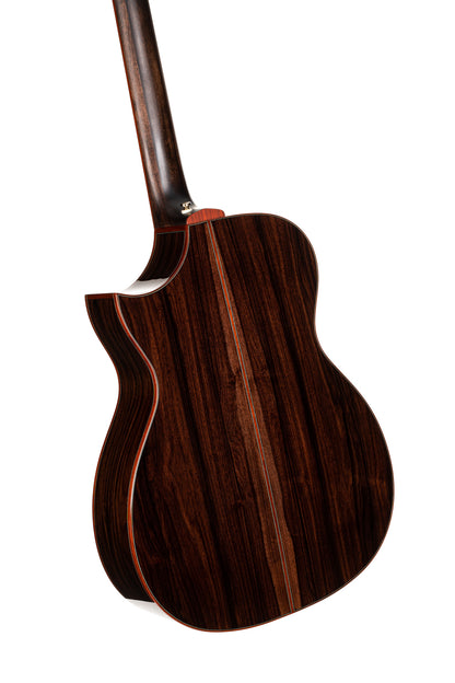 ROSELYN REDUX, forme OM, incrustations"Roselyn", table épicéa massif, f/e pau ferro massif, EQ LR Baggs, naturel brillant, étui