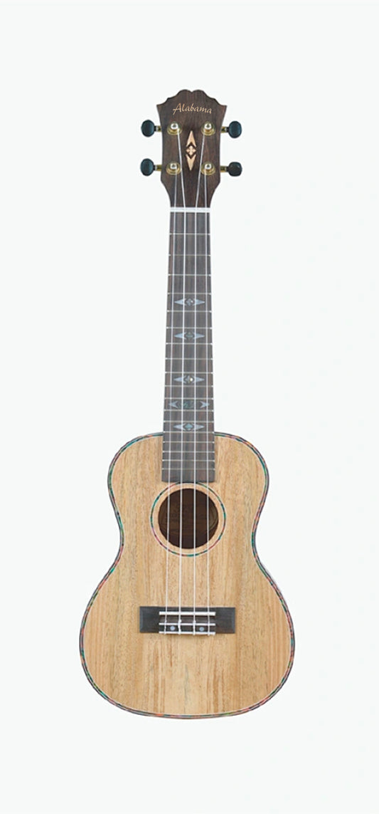 Ukulélé Concert, table manguier massif, fond & éclisses manguier, manche okoume, touche noyer, avec housse, naturel